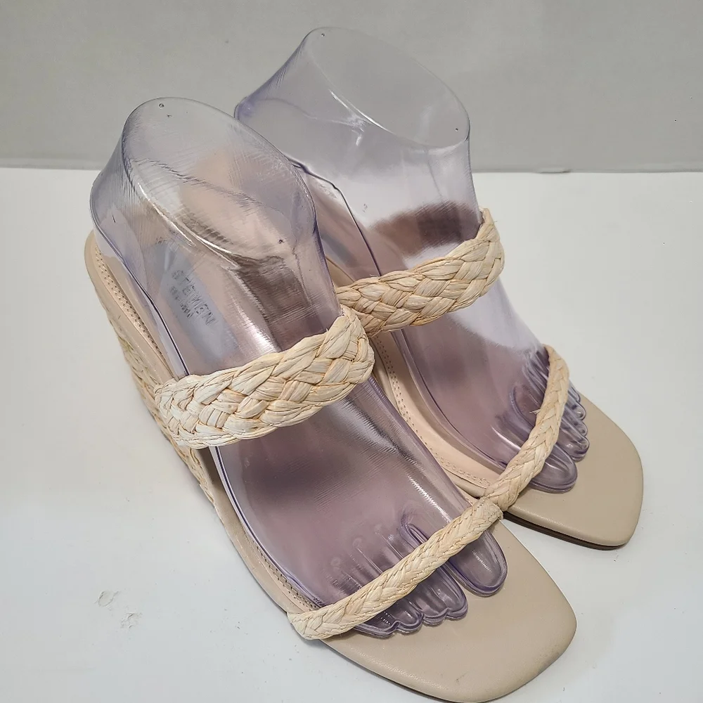 STEVEN NEW YORK Ardy Espadrille‎ Wedge Sandal Size 8.5